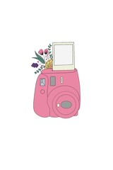 Polaroidkamera rosa 