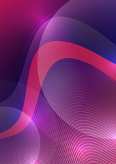 Abstract background liquid organic shapes of dynamic waves and circles, lines on a bright color background. Vector