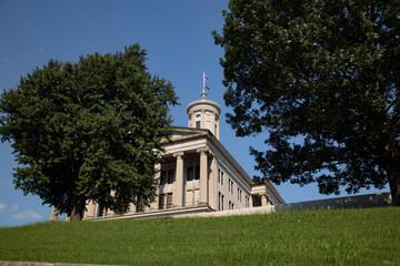 Fototapeta na wymiar Tennessee state capitol building in Nashville, Tennessee