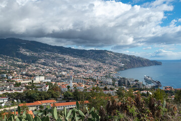 View over Funchal from west.