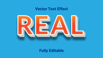3d text effect Vector Fully Editable