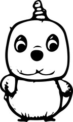 Obraz premium cartoon, cute, monster, eyes, graphics, illustrations, creature, whimsical, adorable, designs, characters, portraits, vector, children, childrens book, happy, cartoon, comic, illustrations, colorful, 