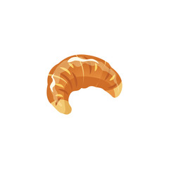 Croissant vector illustration, croissant flat icon