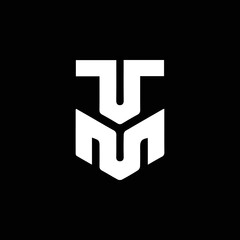 TM UM Logo Design, Creative Minimal Letter UM TM Monogram - obrazy, fototapety, plakaty