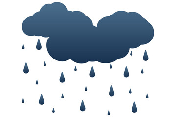 Rain cloud and rain
