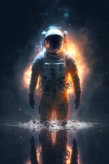 Fototapeta premium astronaut in space