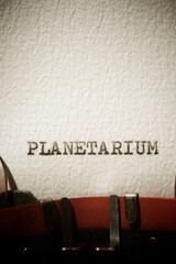 Planetarium concept view