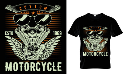 custom motorcycle...T shirt design 