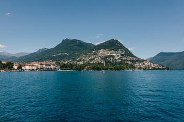 Beautiful lake and mountain view 