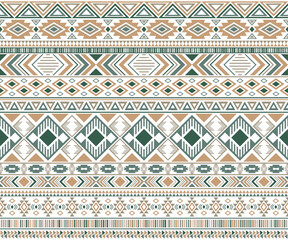 Tribal ethnic motifs geometric vector seamless background.
