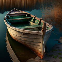 old wooden boat
