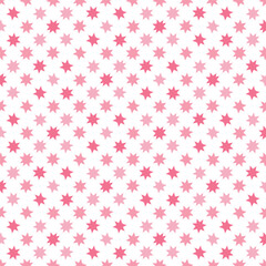 Seamless cute lovely pattern Vector lovely cute geometric star pattern valentines pink pastel color. White background design mimimal party love velentine day wallpaper.