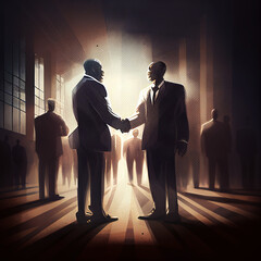 Corporate Meeting Shaking Hands