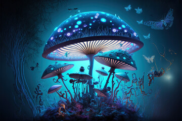 The Enchanted Fungi of the Mystic Forest