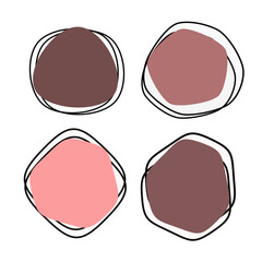 Abstract figures, background, logo, decoration, for shop.