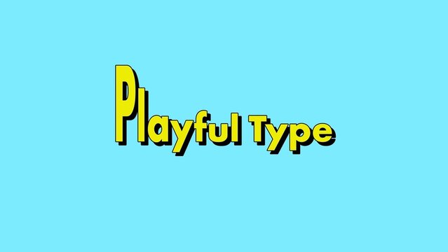 Playful Type with Wave and Stretch Animations
