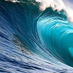 close up of a big wave 