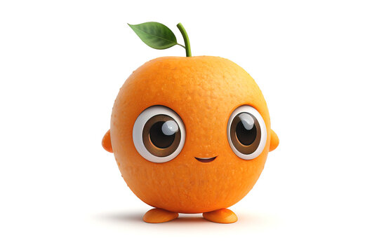 smiling orange character