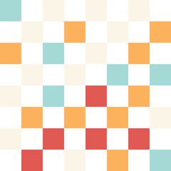Colorful pastel checkerboard pattern background.	