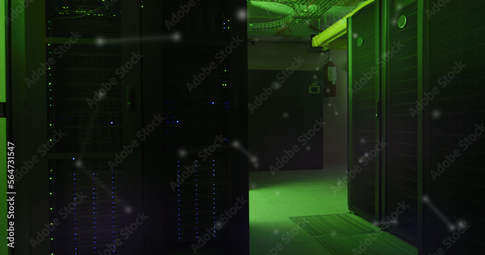 Poster composition of data processing over computer servers