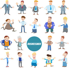 Fototapeta premium cartoon businessmen or men funny characters big set