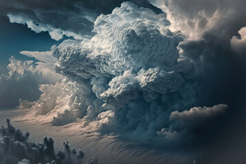 Naklejka premium clouds over the sky,sky over the clouds