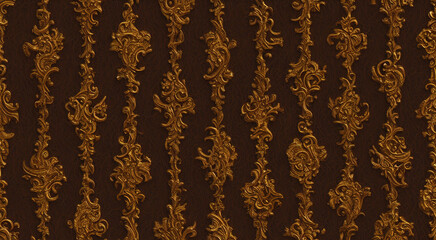Golden Texture - Gold wooden textures with carving and detailing	
