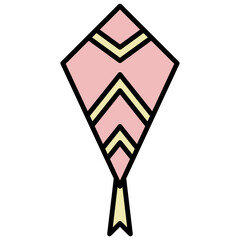 kite motif illustration