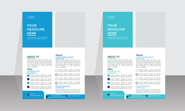 flyer template design with modern and vector design.