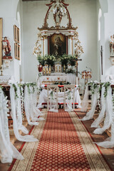 beautiful decorated small church 