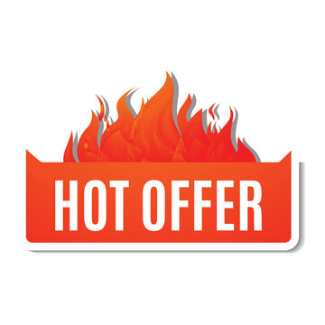 Hot sale price offer deal vector labels templates banner design template,