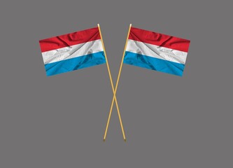 waving colorful flag of luxembourg.