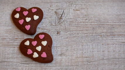 Fototapeta biscotti in forma di cuore San Valentino obraz