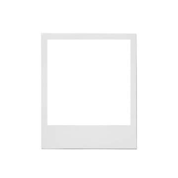 Realistic empty photo frame, with transparent background