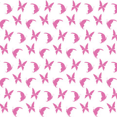 Background with pink butterflies.