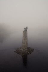 Log driving monument