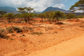Scenic view of Ndoto Mountains in Ngurunit District, Marsabit County, Kenya