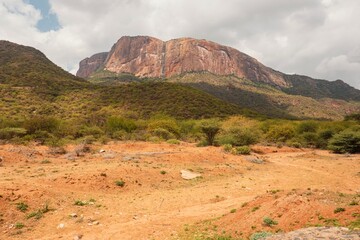 Scenic view of Ndoto Mountains in Ngurunit District, Marsabit County, Kenya