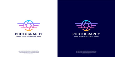 Photography logo design template