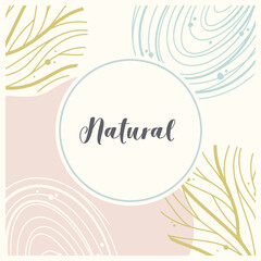 Obraz premium Abstract backgrounds in minimal style. Hand painted template with space for text