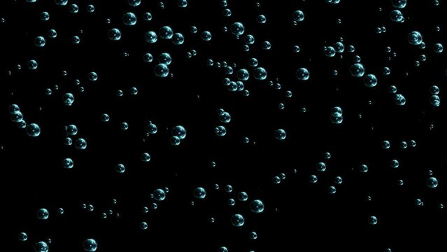 3d Motion Underwater bubbles cloud 4K 3D loop Animation backgrounds. fast flowing blue bubbles mass. Air Bubble, Bubbles, Drink, Flow, Fresh, Ocean, Sea, Underwater, Water, Transparent