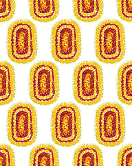 Cute seamless abstract pattern. Ornament in polka dot style. Grunge texture. Vector illustration.