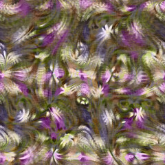 Marbled floral decorative pattern. Seamless botanical wash for organic all over print. Retro fashion tile. 