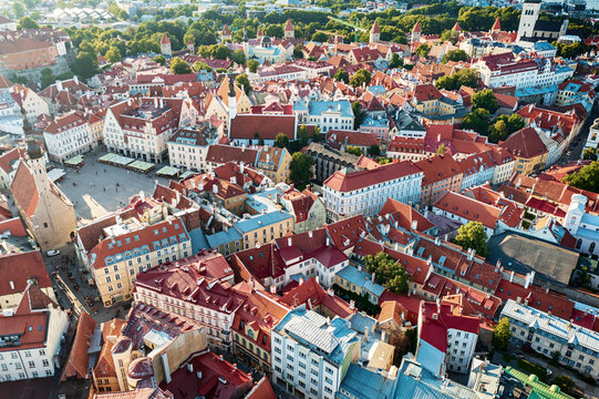 Aerial View of Tallinn