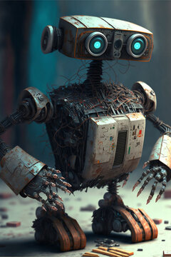 robot cyborg robot, generative AI