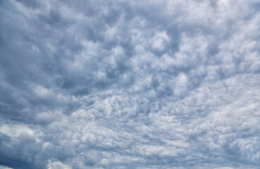 cloudy and gloomy sky. Shades of gray and white