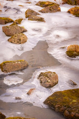 Spring has come early this year, the snow is melting and puddles are forming everywhere