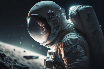 Astronauta  - obrazy, fototapety, plakaty