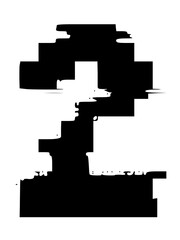 Glitched Fat Faced Uppercase System Error Mono Font