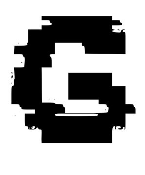 Glitched Fat Faced Uppercase System Error Mono Font